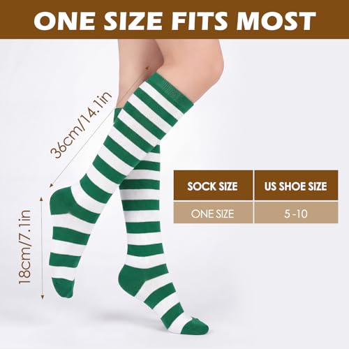 Image of American Trends Women's Knee High Socks, Novelty Holiday Printed Tall Tube Socks, Casual & Party Athletic Sports Stockings