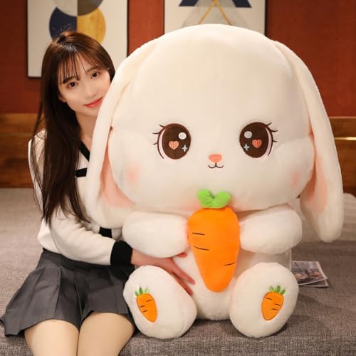 ウサギ 兎 動物 大きいサイズ 抱き枕 だきまくら アニマルズ 可愛い マスコット クッション 大きい 30cm 縫い包み クリスマスプレゼント リアル ふわふわ 玩具 お誕生日プレゼント クリスマスギフト 白 バレンタイン