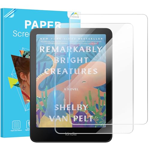 MoKo 2er Pack Kindle Paperwhite 7 Zoll 12. Generation 2024 und Kindle Colorsoft 2024 & 2025 Panzerglas Schutzfolie, für Kobo Libra/Kobo Aura 2, Blasenfrei, Kratzfest, 9H Härte, HD Klar Gehärtetes Glas