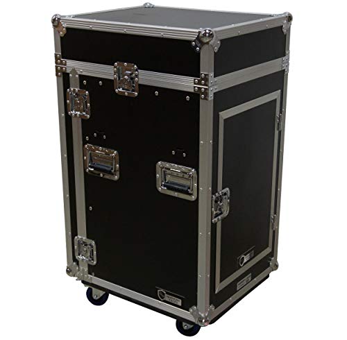 Harmony Hc11M16Uct Flight 11U Slant Top Mixer Case 18U Vertical Rack With Table #TOP3