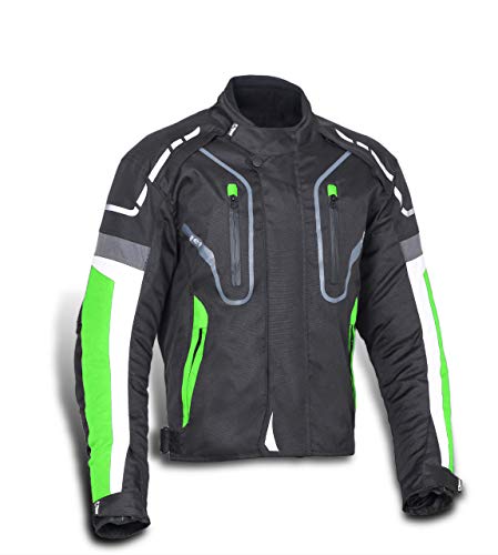 Non compromettere la qualità, la protezione o lo stile quando si tratta dell'abbigliamento da moto. Investi nella giacca da moto impermeabile di alta qualità Daytona e vivi l'eccellenza delle prestazioni e delle funzionalità. Guida con fiducia, sapendo di essere equipaggiato con una giacca in cui