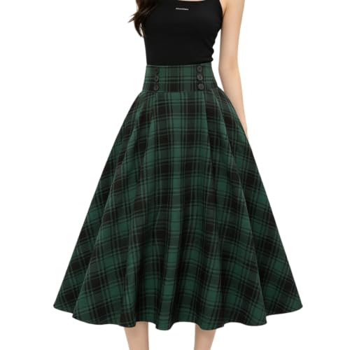 Jupe plissée tartan en coupe ligne A pour sublimer votre silhouette au quotidien avec confort.