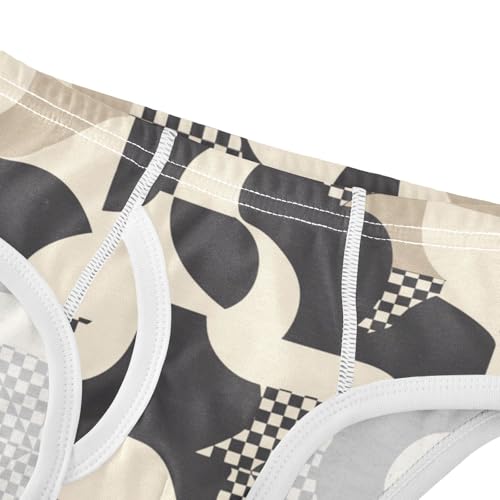 Houndstooth Black and White Baby Boys Soft Kids Underwear Cute Children Undies4