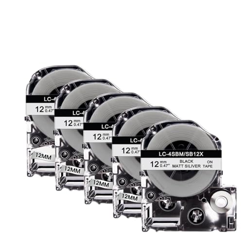 12mm���x���e�[�v5pcs st12kw lk-4tbn clear ss12kw�J�Z�b�g���x�����O���[�N��LW 300 400�v�����^�[���g�p���Ė߂�(Matt Siliver)