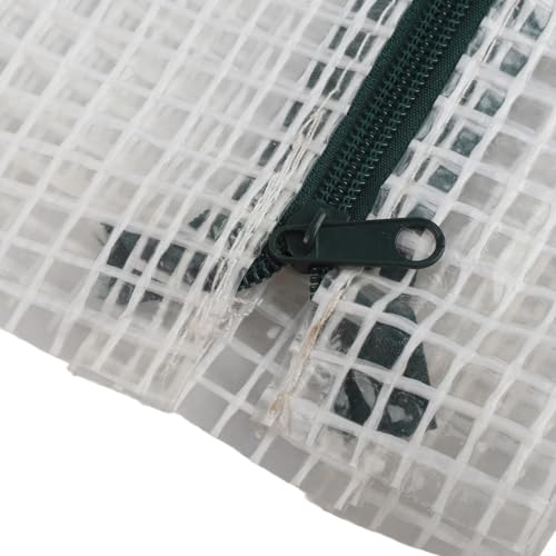 Housse de serre compacte en PVC transparent avec structure blanche 69x49x158 cm