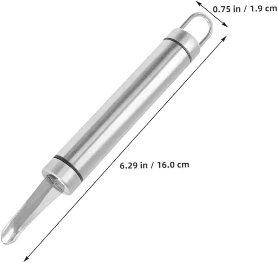 Stainless Steel Longan Corer and Lychee Pitter 4pcs for Kitchen