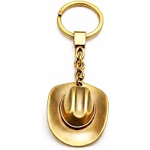 Cowboy Hat Keychain Western Keychains Bag Charms for Women with 3D Design, Cool Key Chains Gifts for GIrls, Friends, Family, Sisters and Retro Lovers