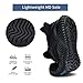 Running Tennis Shoes for Men - Slip On Walking Shoes Lightweight Breathable Non Slip Athletic Shoes Comfortable Gym Workout Sneakers All Black Size 8