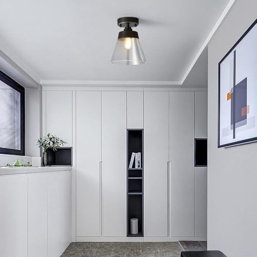 Lámparas de techo modernas para iluminar y decorar la entrada y el pasillo de tu casa 4