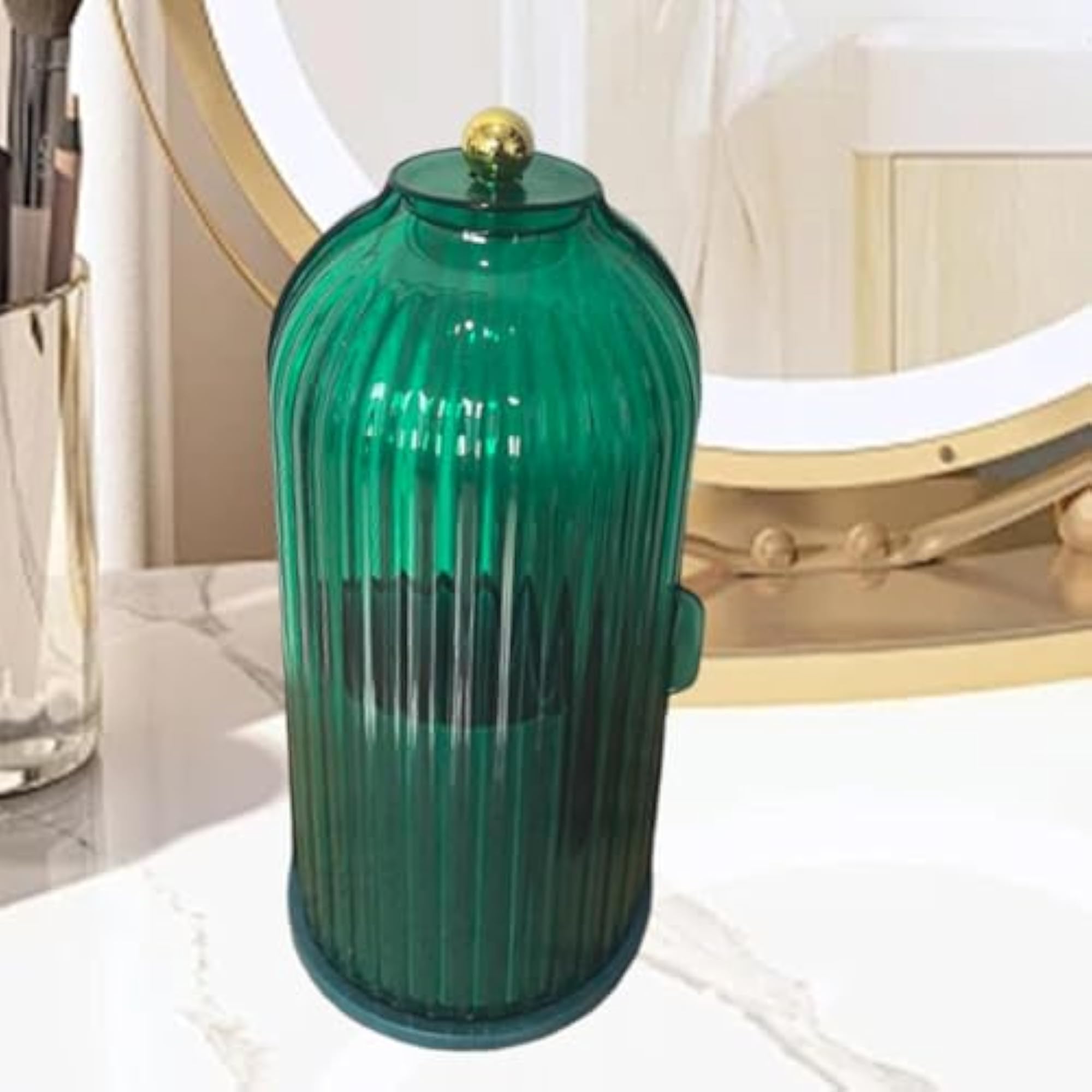 Makeup Brush Holder Cosmetic Organizer for Dressing Table, Green