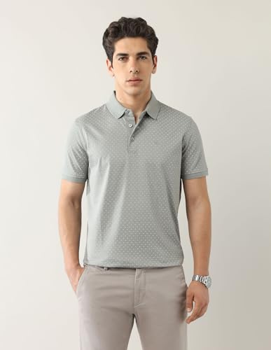 Image of Arrow Men's Geometric Regular Fit Polo Shirt