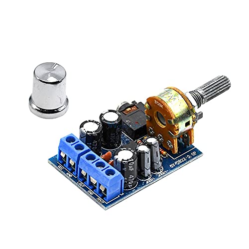DC 1.8-12V TDA2822M Audio Amplifier Module 2 1W Dual Channel Stereo Audio Power Amplifier Board with Potentiometer Switch