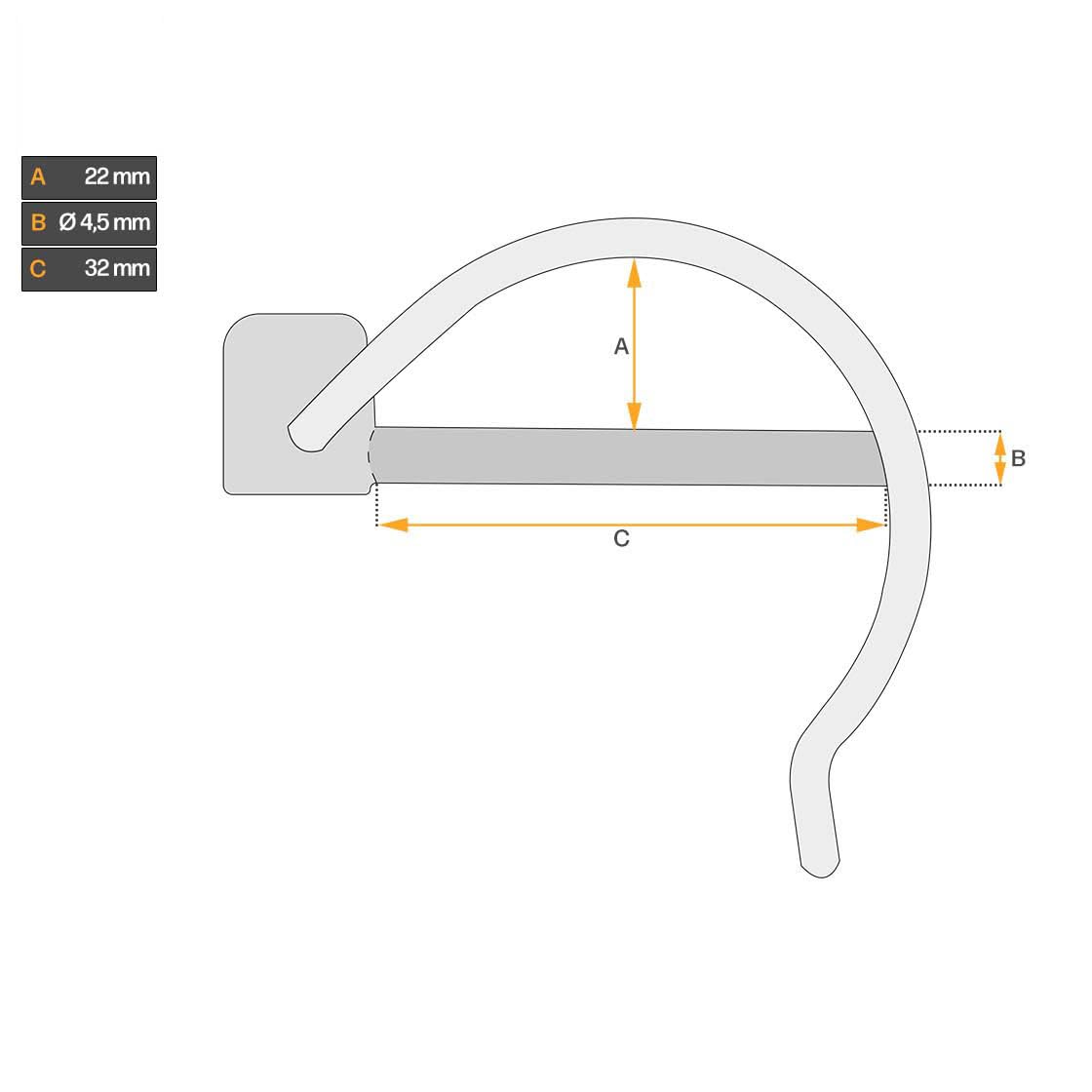 10x Rohrklappsplinte Rund 12x70mm - Weiß Verzinkt Mit Rastverschluss