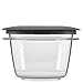 Rubbermaid Premier Easy Find Lids Food Storage Containers, 2 Cup, Gray