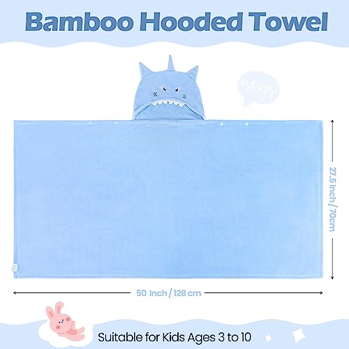 Preboun LEN-PREBOUN-579 2 Pcs Hooded Towel For Kids 27.5 X 50 Inch Large Size Kids Bath Towel thumb #1