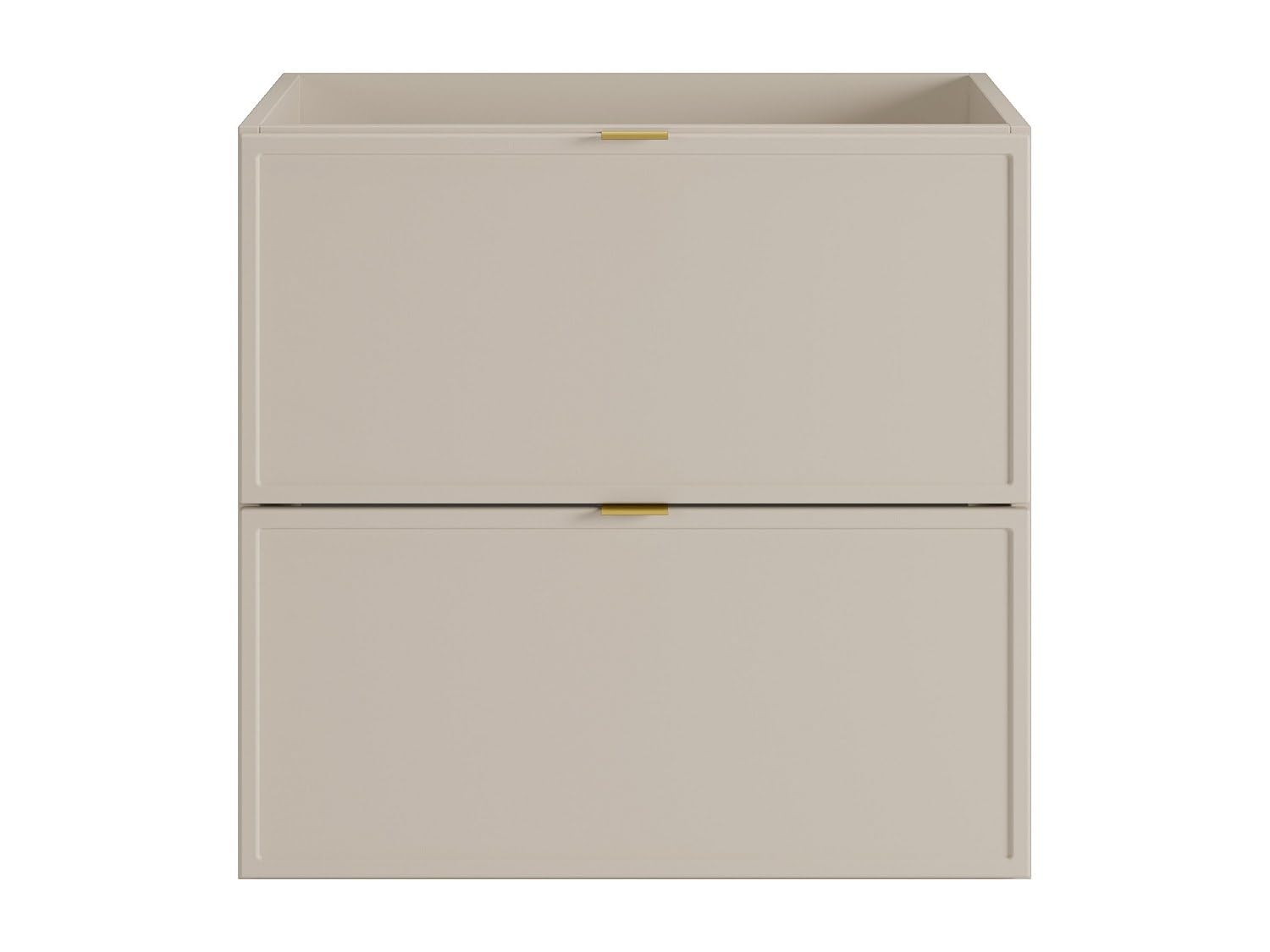 Vente-unique - Mueble de Lavabo Ondil - L 60cm x A 45cm x H 60cm - MDF - Beige