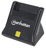 Manhattan 102025 Lettore di Schede Smart SIM Desktop Nero Nero