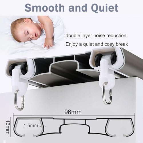 Double tringle de plafond réglable pour corriger les faux aplombs