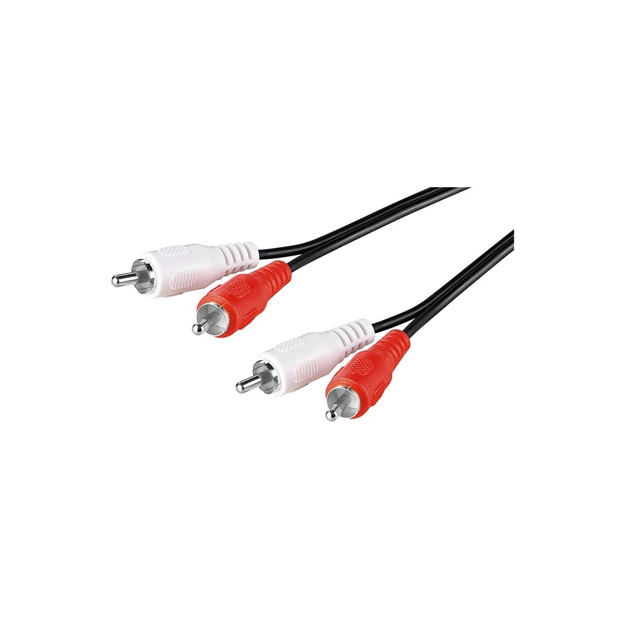 Goobay 50097 Stereo RCA Cable, 2x RCA, 0.2 m Cable Length, Black