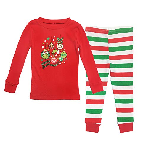 Conjunto de pijama Dr. Seuss Grinch Merry Grinchmas! Conjunto de pijamas para adultos e crianças, Ve
