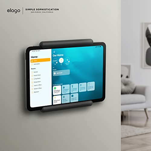 Elago Tablet Wall Mount Compatible With New Ipad Mini, Compatible With Ipad Pro, Compatible With Ipad Air And Compatible With Most Ipads, Ipad Wall Mount (Black) - Fits On Any Wall #TOP7