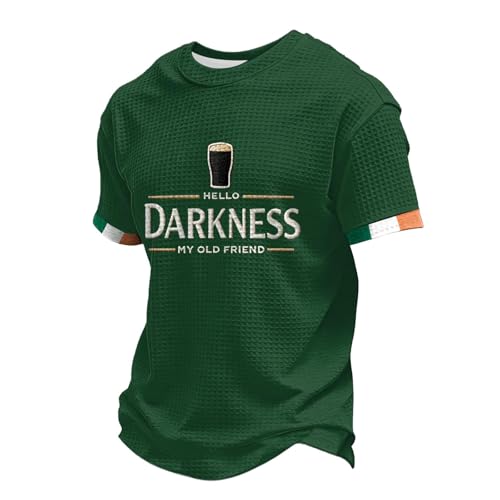 Image of Hello Darkness My Old Friend Men's Hello Darkness My Old Friend T-Shirt Irish Beer Shirt Short Sleeve Ireland Tee