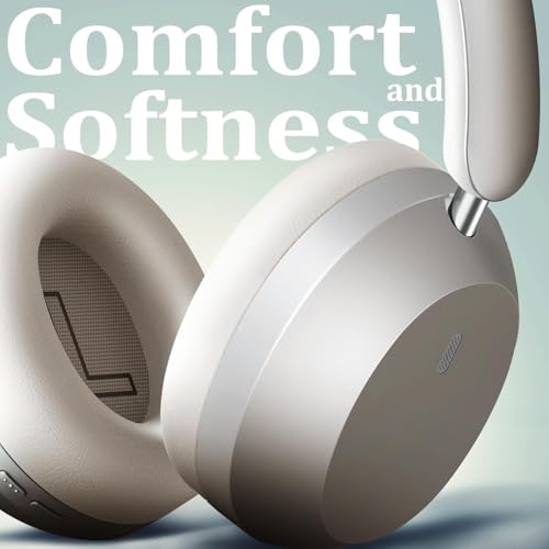 Image of Wentronic Y04 Wireless Over-Ear Headphones, Noise Cancelling, Starlight