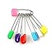 Baby bells 120 Pcs Diaper Pins - Sturdy, Stainless Steel Diaper Nappy Pins with Safe Locking Closures - Use for Special Events, Crafts or Colorful Laundry Pins