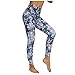 Produktbild Damen Leggings Yoga Training Hosen Jumpsuits Leggings Shorts Dessous Mit Handytasche UltradüNn Schnelltrocknend Fitness Trainieren Leggings Women 42 Blau,L(Baumwolle Damen Sportleggings)