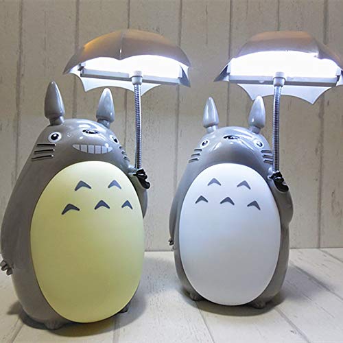Lampe de Bureau Kawaii Cartoon Totoro Lampe Lampe De Table Rechargeable Led Veilleuse Lecture Pour Enfants Cadeau Décor À La Maison Nouveauté Éclairage