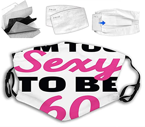 VeJerKK 60th Birthday Reusable Face Masks adjustment