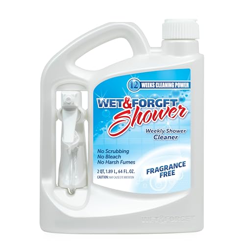 WET & FORGET Shower Cleaner Spray, Fragrance-Free...