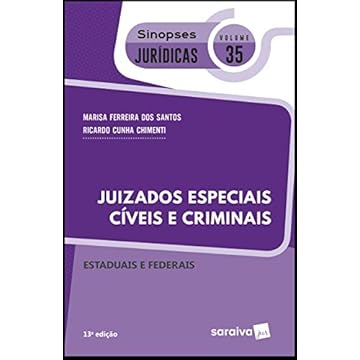 Capa do livro Sinopses jurídicos: Juizados especiais cíveis e criminais federais e estaduais - 13ª edição de 2019: Estaduais e Federais: 35