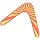 Karlak Boomerang Clásico de Madera en Forma de V para Deportes al Aire Libre Juguete para Niños de 8 años en Adelante Color Naranja 30cm miniatura 1