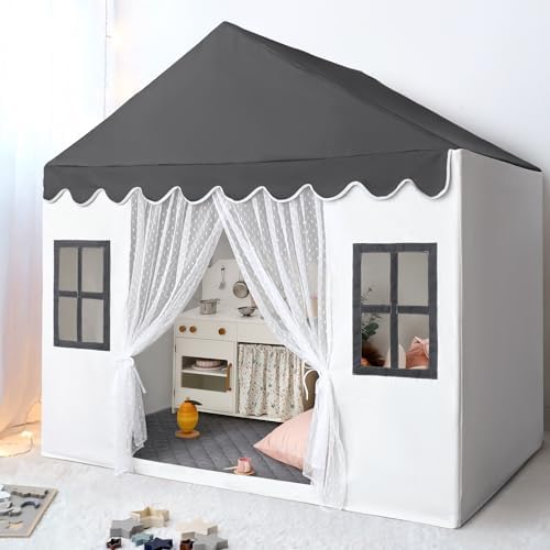 Kids Play Tent with Padded Mat, Kids Tent Playhouse Tent for Kids Ages 4-8