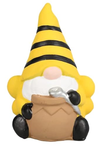 Luti Gnome Garden Décor Gift Set Bundle Of 3 Piece Bumble Bee Gnomes & Rain Gauge For Outdoor Garden Space, 4.75X2.375X2.375 In #TOP4