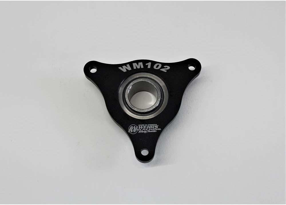 Wehrs Firewall Flange Bearing Floor Mount .757” ID Aluminum Black