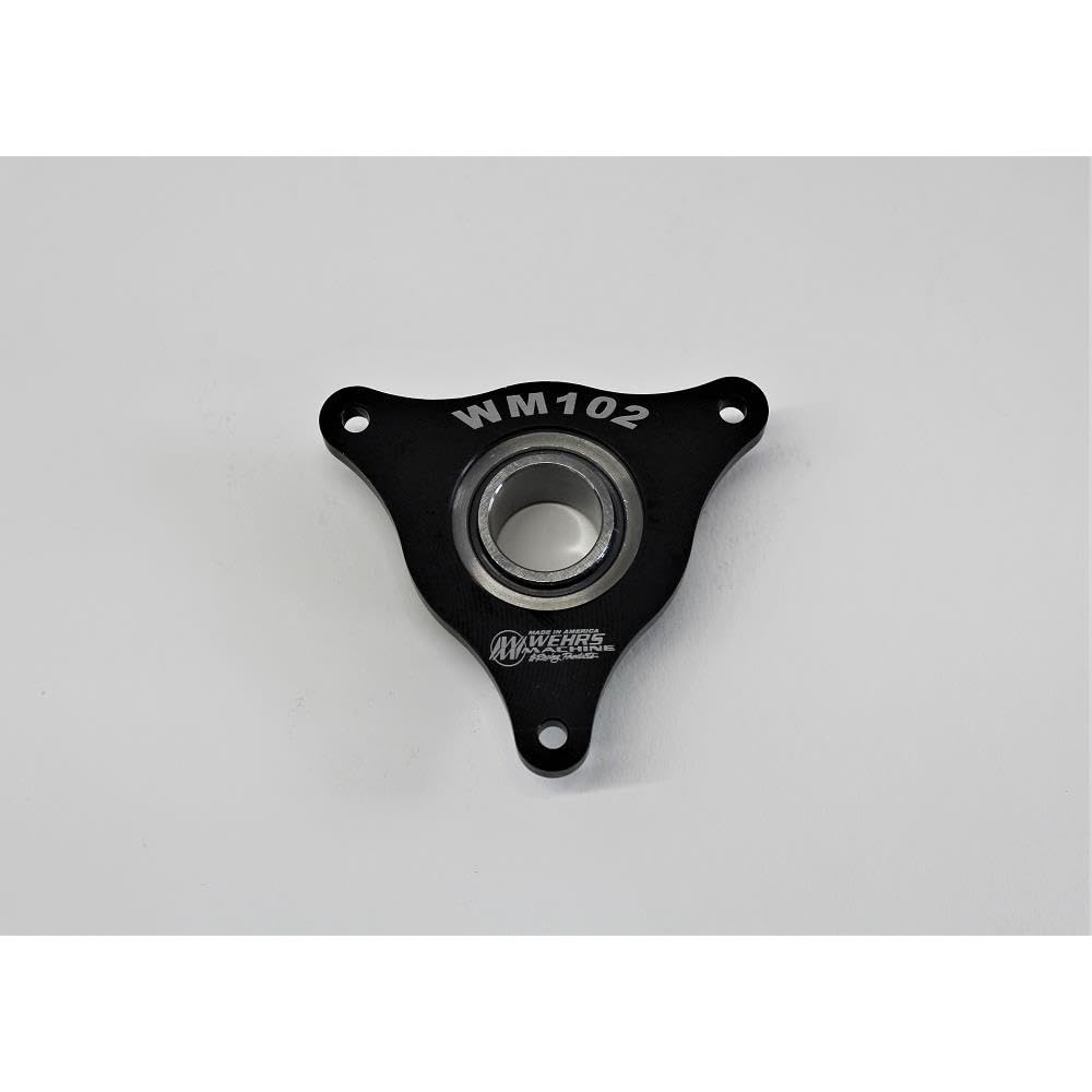 Wehrs Firewall Flange Bearing Floor Mount .757” ID Aluminum Black