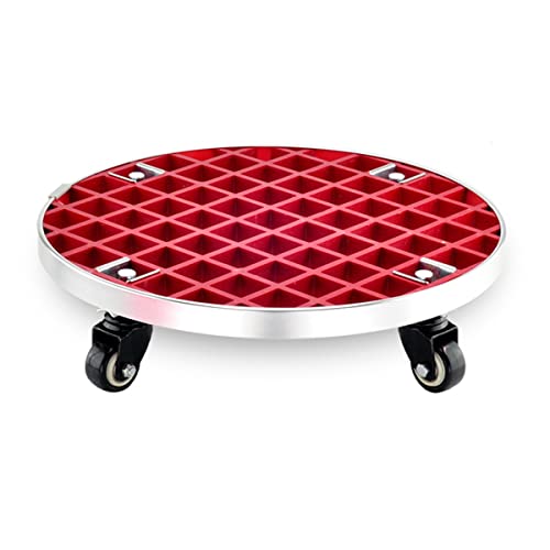 Chariot à roulettes robuste support de plantes rond 67 cm extérieur
