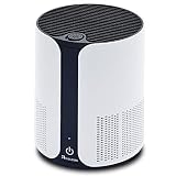 Neu Kaleas APF-5 Air Purifier Desktop Luftreiniger Ionisierer HEPA H13 Aktivkohle Grob Filter gegen Hausstaub Feinstaub Pollen Hausstaubmilben Viren Gerüche ideal für Allergiker Asthmatiker (63105)