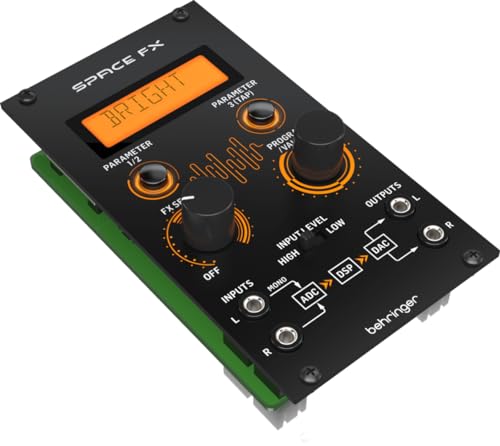 Behringer SPACE FX 24-Bit-Stereo-Multieffektmodul mit 32 Effektalgorithmen für EuroracK