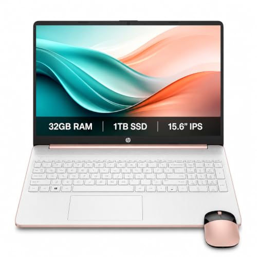 Image of HP Essential 15 Laptop, 32GB RAM, 1TB SSD, AMD Ryzen 3, Wireless Mouse