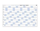 Large Undated Dry Erase Wall Calendar by BestSelf — 36” X 26” 12 Month Calendar Perfect for Planning, Project Management and Scheduling — Big, Durable and Laminated for Easy Marker Use
