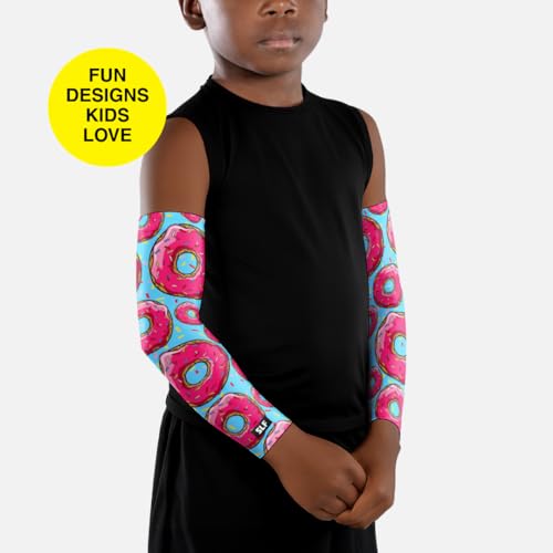 SLEEFS Arm Sleeves for Kids - Athletic Sports Sleeve for Youth Boys and Girls - UV Protection - Football Baseball Basketball2
