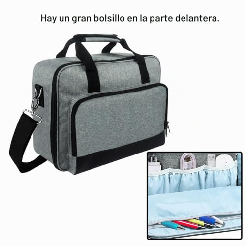 Miniatura 3 de Funda Para Proyector De Video, Funda De Transporte Para Proyector Con Bolsillos Para Accesorios, Bolsa De Almacenamiento Para Proyector Con Correa Ajustable Para El Hombro, Bolsa Organizadora Para La