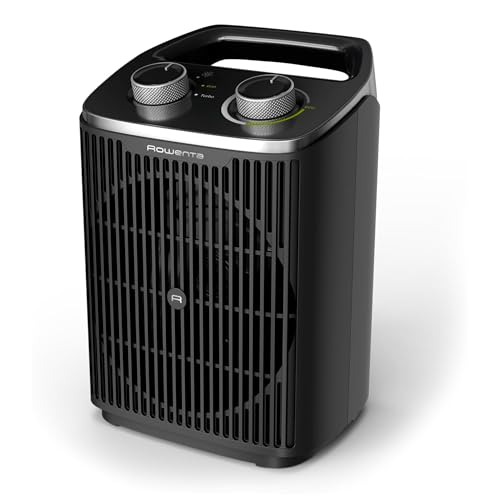 Rowenta Intense Comfort, Calefactor, 2000 W de potencia, bajo consumo, silencioso, apagado automático, 2 Modos Eco/Turbo, Calienta hasta 35m, Protección Sobrecalentamiento y Antivuelco, SO2350F0