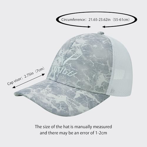 Image of LOOGU Fishing Hat Mesh Back for Men Women Adjustable Baseball Trucker Cap Snapback Hats