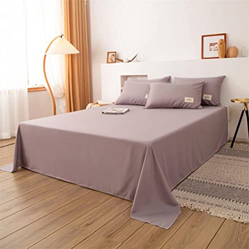 Drap de lit plat haut de gamme en coton lavé résistant