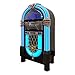 Arkrocket Taurus II Mid-Size Jukebox Vinyl Record Player Bluetooth USB SD CD Player Radio Retro Turntable Classic Jukebox (Taurus II - Black)