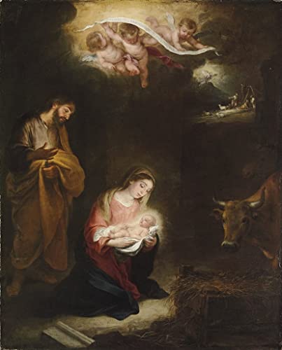Cuadro la Natividad Murillo lienzo regalo cultural único